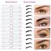 Hengbird 4D Eyebrow Template Set - 12 Styles for Beginners | Reusable DIY Stencils & Shaving Rope | Quick Makeup Solution - Buy Online on GoSupps.com