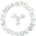 Crocon Howlite Rune Stones Set - Engraved Elder Futhark Crystal Runes for Reiki Healing and Meditation | Chakra Balancing Stones for Beginners - Includes Crystal Guide & Pouch | 15-20mm - Buy Online on GoSupps.com