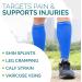 Buy Waden Compression Stockings for Men & Women - Footless Leg Cuffs for Shin Pain & Varicose Veins - Size M - Blue | Fast International Shipping - Buy Online on GoSupps.com