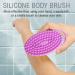 Avilana Exfoliating Silicone Body Scrubber - Easy to Clean, Lathers Well, Long Lasting - Gray - Buy Online on GoSupps.com