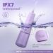 Sejoy Cordless Water Flosser Kit - Professional Oral Irrigator with 6 Tips and 300mL Water Tank, Purple - IPX7 Waterproof - Buy Online on GoSupps.com