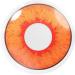Meralens Orange Contact Lenses - Overwatch Tracer Circle Lenses for Halloween Mardi Gras & Cosplay | 1 Pair Opaque Includes Free Lens Case - Buy Online on GoSupps.com