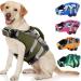 Kuoser life jacket Dog durability dog vest excellent buoyancy life jacket dog small large medium high security dog swimming vest large dogs green s s green camouflage