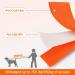 Joytale Waterproof Drag Line Leash for Dogs - 20m Long Running Leash for Medium Large & XL Dogs - Durable Orange Dog Leash - Buy Online on GoSupps.com