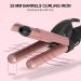 3 Barrel Curling Iron for Beach Waves | Dual Voltage 1 Inch Ceramic Tourmaline | Adjustable Temperature Triple Barrel Iron - Quick Heat Up Rose Gold - Buy Online on GoSupps.com
