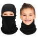 Arcweg storm hood balaclava winter children ski mask boy girl breathable storm hood antistatic storm mask warm motorcycle mask elasticity windproof for motorcycle bike running black unit size black