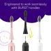 BURST Toothbrush Heads - Genuine Replacement Heads for BURST Sonic Toothbrush - Charcoal Soft Bristles - 3-Pack - Buy Online on GoSupps.com