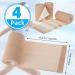 Adhesive Elastic Tape Wrap Bandage for Sports Injuries - Beige, 4 Rolls - 4x5 Yard - Buy Online on GoSupps.com