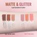 Erinde 3PCS Liquid Glitter Matte Eyeshadow & Eyeliner Set - Long Lasting Korean Makeup for Christmas - Silver Shimmer Matte Cream Eyeshadow #01 - Buy Online on GoSupps.com
