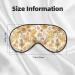 Groovy Hippie Flower Mushrooms Sleep Mask | Adjustable Double-Sided Eye Cover for Comfort & Eye Edema Relief - Buy Online on GoSupps.com