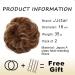 JJstar 2PCS Messy Bun Hair Pieces - Brown & Blonde Curly Fake Hair Buns for Women & Girls - Buy Online on GoSupps.com
