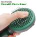 Self-Cleaning Cat & Dog Brush - Long & Short Hair Pet Grooming Tool for Easy Fur Removal | Green - Buy Online on GoSupps.com