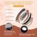Mirrormore 8.5 Large Vanity Mirror with 40 Dimmable LED Lights, 1X/10X Magnification, 3 Light Colors, Senior Pearl Nickel Finish - 360 Rotation, Power Saving Supply - Buy Online on GoSupps.com