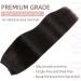 Wire In Hair Extensions One Piece 20inch #1B Natural Black 100% Real Remy Human Hair Natural Invisible - Buy Online on GoSupps.com