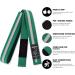 Elite Sports Kids BJJ Belt - Green/White | Pro Rank Jiu Jitsu Belt for MMA | Preshrunk Fabric | New Item - Buy Online on GoSupps.com