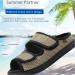 LEEWEE Wide Width Open Toe House Slippers for Conditions like Hammer Toe & Plantar Fasciitis - Black (Size 40) - Buy Online on GoSupps.com