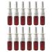 Atomizer bottles for nasal spray and cosmetics refillable plastic fine spray mist brown 12 pieces 20ml