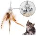 MWOOT 6pcs Cat Feather Toys with Bells Feather Toys Spinning Attachment for Indoor Cats and Kitten Catcher Replacement Feather Refills with Bells Feather Cat Toys for Playing Catcher and Exercising - Buy Online on GoSupps.com