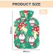 Hot Water Bottle with Squirrel Mushroom Cover - 2L Heating Bag for Pain Relief & Cramps - Buy Online on GoSupps.com