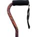PCP Mobility & Homecare Adjustable Cane Aluminum Offset Handle with Wirst Strap Paisley Pattern - Buy Online on GoSupps.com