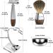 Premium Grutti Raziet Deluxe Chrome Razor & Brush Stand Set - Compatible with Double Edge Blades | International Shipping Available - Buy Online on GoSupps.com