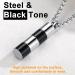 U7 Women s Cremation Urn Necklace - Celtic Knot Dog Feet Wings & Crucifix Designs | Stainless Steel Cylinder Pendant for Ashes | Unique Burial Jewelry for Men - Buy Online on GoSupps.com