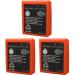 WELLVEUS 3 Pack BA223030 Battery 3.6V 2100mAh for HBC Remote Control Rechargeable Battery