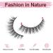 SONAFEEL Short Cat Eye False Eyelashes 12mm - 14 Pairs | Natural Handmade Reusable 3D Mink Lashes for Glasses with a Subtle Cat Eye Effect - Buy Online on GoSupps.com