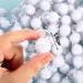 1000 Count 0.6 Inch White Glitter Pom Poms for Crafts and DIY - Fuzzy Craft Balls Hobby Supplies - Buy Online on GoSupps.com