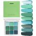  Raxove Green Eyeshadow Palette - 9 Colors Green Eyeshadow Makeup | Green Glitter Eyeshadow Palette Pigmented Eyeshadow Palette Cosmetic For Eye Makeup - Buy Online on GoSupps.com