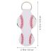 Lurrose Lipstick Holder Neoprene Key Chain Baseball Design - 10Pcs Portable Lip Gloss Balm Case & Key Holder Pendant - Buy Online on GoSupps.com