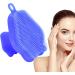 REMEK Silicone Cleanser Hand Exfoliating Facial Wash Brush | Facial Cleansing Brush Facial Wash Brush Facial Exfoliating Brush Silicone Exfoliating Brush Blue - Buy Online on GoSupps.com