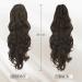 BARSDAR 20 Curly Wavy Claw Clip Ponytail Extension - Synthetic Blonde Brown Hairpiece for Women - Daily & Party Wear - Chestnut Mix Chocolate Brown - Buy Online on GoSupps.com