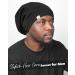 YANIBEST Silk Satin Bonnet - Pure Black Sleep Cap for Night Sleeping - Buy Online on GoSupps.com