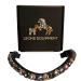 Leone Equipment Forehead Strap for Horses - Glitter Headring for Warmblood Thoroughbred & Pony - Pink & Gray Bridle Headband - Buy Online on GoSupps.com