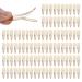 100 Pack Bulk 2 Inch 5 CM Gold Snap Metal Hair Clips Barrettes Hairpins Clips Thin Fine Bang Hair Holder Craft DIY Accessories for Women Girl Kids