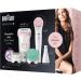 Braun Beauty Set 7-in-1 Hair Removal Epilator with Lady Shaver and Face Exfoliator - UK 2 Pin Plug - Gifts for Women - White/Pink - Buy Online on GoSupps.com