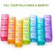 Sukuos 28 Day Monthly Pill Organizer - Large Moisture-Resistant Case for Pills/Vitamins/Supplements - Buy Online on GoSupps.com