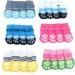 Alfie Pet Mason 6 Set of 4 Pink Anti-Slip Cotton Knit Socks - Size Medium - Buy Online on GoSupps.com