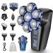 Head Shavers for Bald Men, 7D Magnetic Floating Head Shaver with 3 Modes, IPX7 Waterproof Electric Razor Grooming Kit, USB Rechargeable