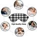 Adjustable Double-Sided White & Black Plaid Sleep Mask | Soft Eye Covers for Perfect Shading & Reduced Eye Edema | International Shipping Available - Buy Online on GoSupps.com