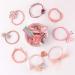 Seatecks 31-Piece Hair Tie & Clip Set | Elegant Elastic Hair Accessories for Girls & Women | DIY Hairstyles | Pink Ponytail Holders - Buy Online on GoSupps.com