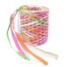jijAcraft Raffia Ribbon 262 Feet Colored Raffia Paper Ribbon 6 Colored Raffia Paper Twine String Ribbon for Gift Wrapping Craft DIY Decoration (Dark Pink) 262 Ft x 6 Ply Dark Pink