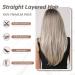 Allbell Blonde Wigs for Women - Long Layered Heat Resistant Hair with Bangs | Platinum Blonde 259-13 - Buy Online on GoSupps.com