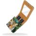 Stylish Leather Lipstick Case & Organizer with Mirror - Tropical Jungle Design - Mini Lip Gloss Holder for Travel - Buy Online on GoSupps.com