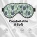 Green Tropical Leaves Print Unisex Sleep Mask - Double-Sided Eye Mask for Sound Sleep & Skin Care - Buy Online on GoSupps.com
