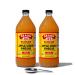 Bragg Organic Apple Cider Vinegar With the Mother USDA Certified Organic  Raw, Unfiltered All Natural Ingredients, 32 Fl Oz W/Measuring Spoon, 2 Pack