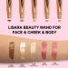 Lisara Highlighter Beauty Wand - Creamy White Liquid Highlighter Stick with Cushion Applicator for Face & Body - Lightweight & Blendable Silky Smooth Formula - Buy Online on GoSupps.com
