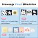 Baby Steps Angel Bear Black White High Contrast Baby Soft Cloth Book Tummy Time Toys Baby Safe Mirror Teether Early Educational for Infants Toddlers Sensory 0-3 Yrs Newborn Crinkle Book for Babies - Buy Online on GoSupps.com