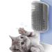 prowithlin Cat Self Groomer, 2 Pack Cat Grooming Brush, Cat Face Scratcher, Wall Corner Groomers Soft Grooming Brush Cat Massage Combs for Short Long Fur Cats, Softer Massager Toy for Kitten Puppy Grey